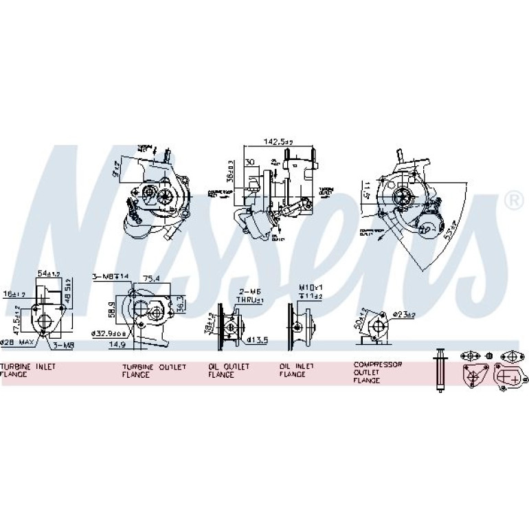 Nissens Turbolader 93030