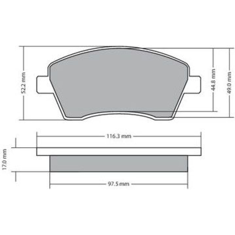 Bremsbelagsatz, Scheibenbremse 1170029 Bremsbelagsatz, Scheibenbremse 1170029