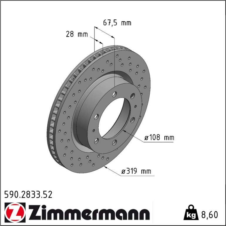 Bremsscheibe 590.2833.52 Bremsscheibe 590.2833.52