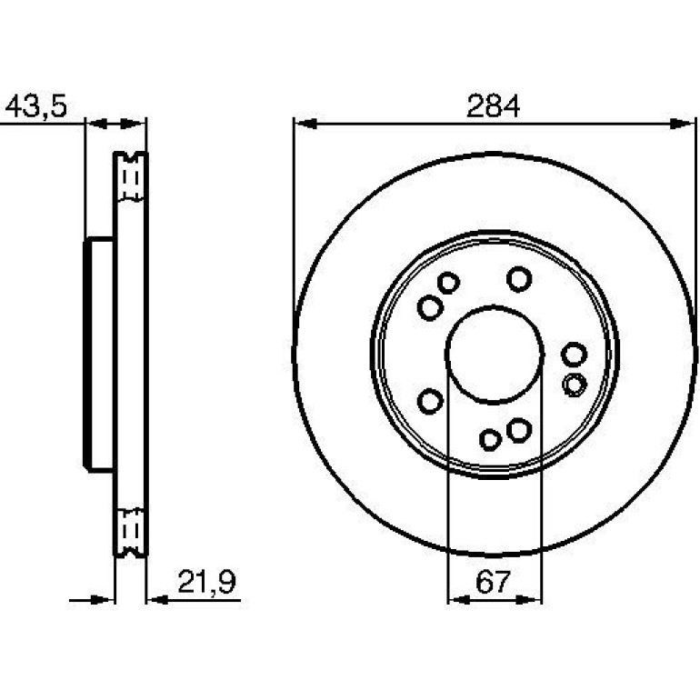 Bremsscheibe 0 986 478 186 Bremsscheibe 0 986 478 186