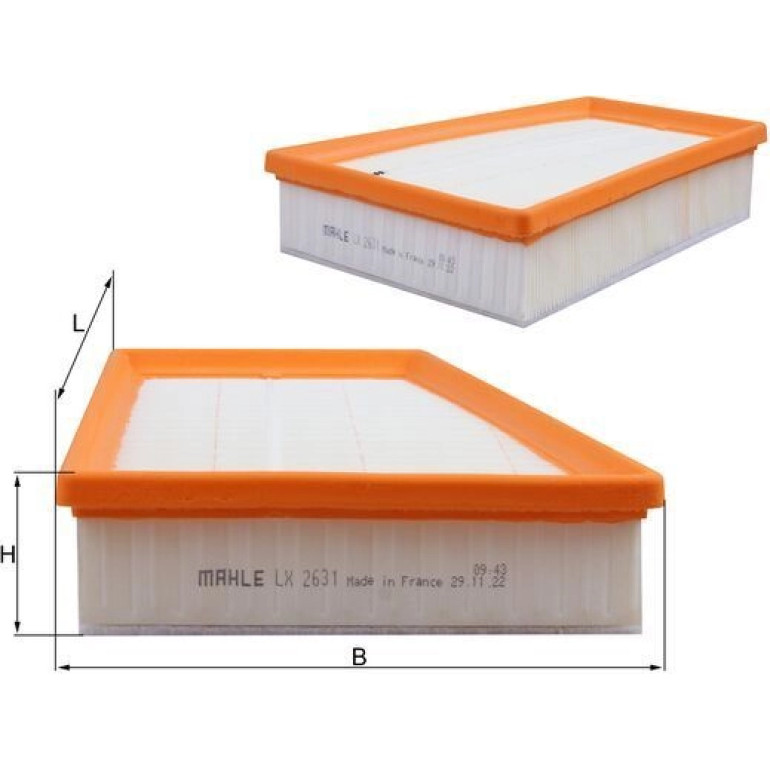 Luftfilter LX 2631 Luftfilter LX 2631