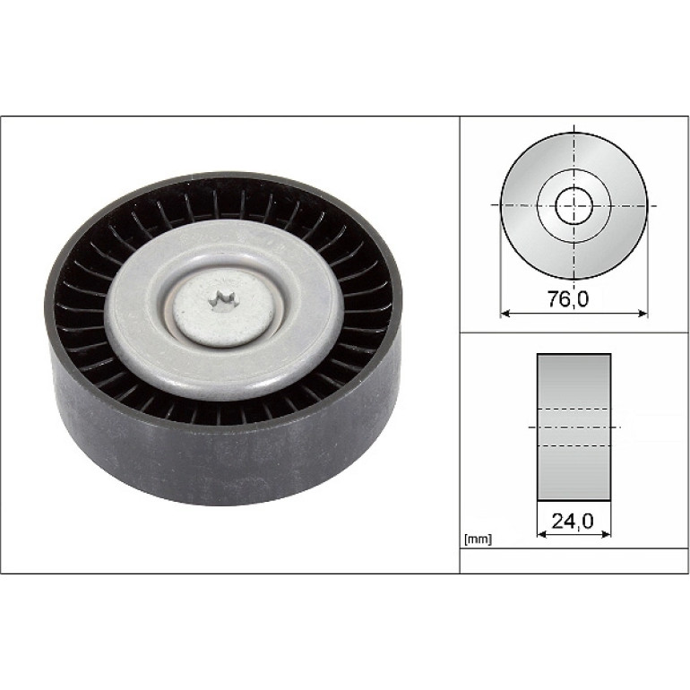 Umlenk-/Führungsrolle, Keilrippenriemen 532 0558 10