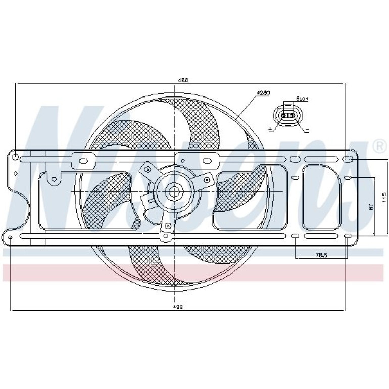 Lüfter, Motorkühlung 85253 Lüfter, Motorkühlung 85253
