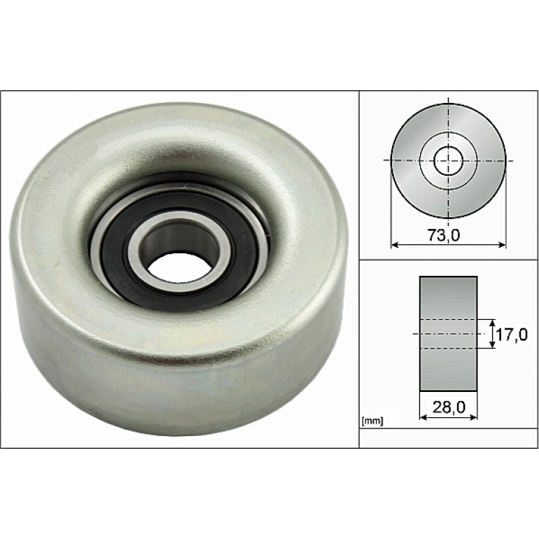Umlenk-/Führungsrolle, Keilrippenriemen 532 0783 10 Umlenk-/Führungsrolle, Keilrippenriemen 532 0783 10