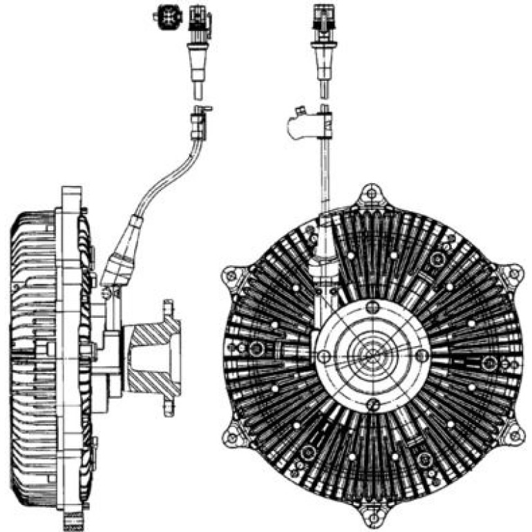 Kupplung, Kühlerlüfter CFC 213 000P