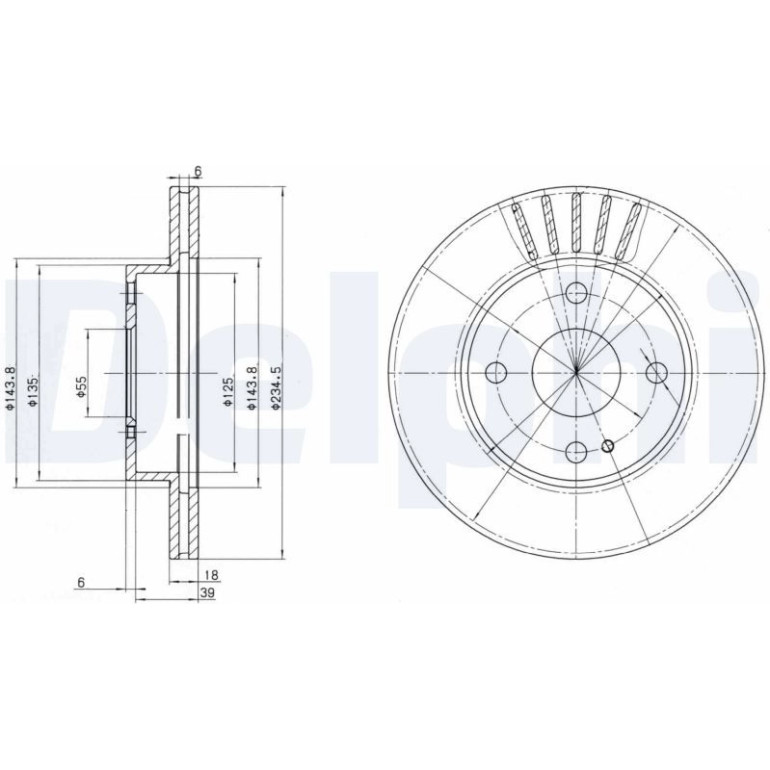 Bremsscheibe BG2802