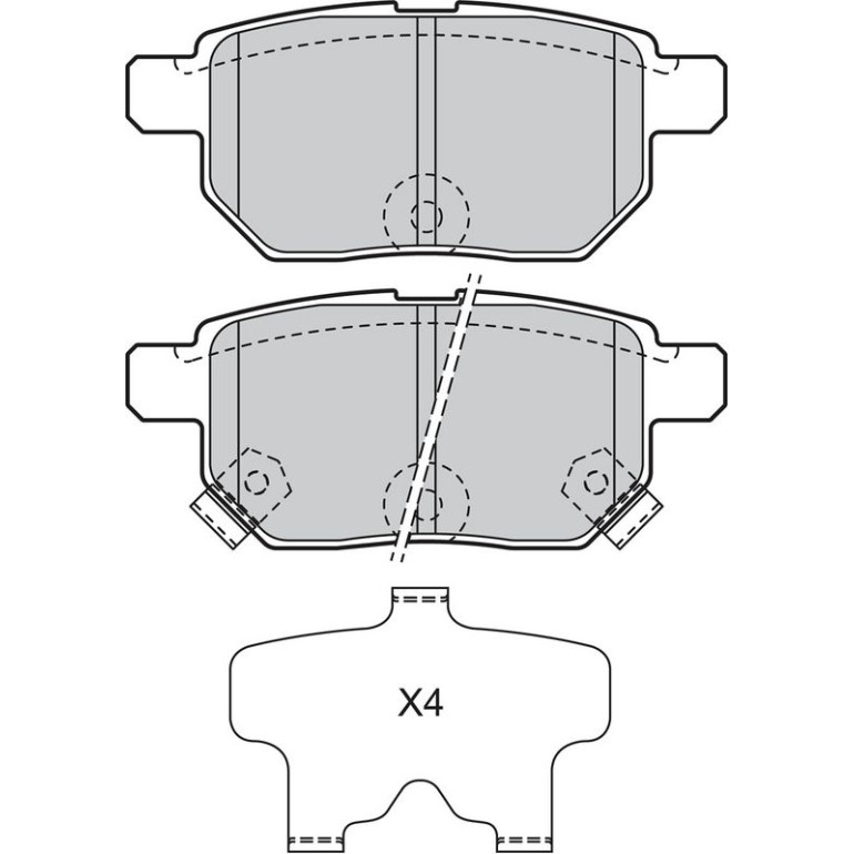 Bremsbelagsatz, Scheibenbremse 598933 Bremsbelagsatz, Scheibenbremse 598933