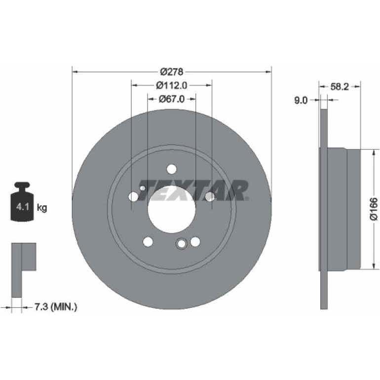 Bremsscheibe 92058000 Bremsscheibe 92058000