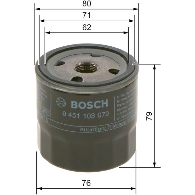 BOSCH 0 451 103 204 Ölfilter BOSCH 0 451 103 204 Ölfilter