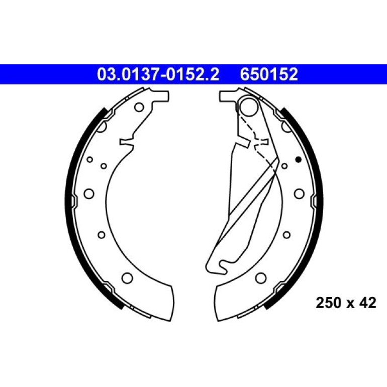 Bremsbackensatz 03.0137-0152.2 Bremsbackensatz 03.0137-0152.2