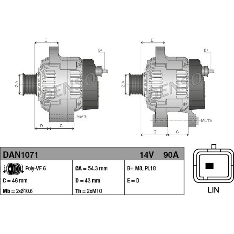 Generator DAN1071 Generator DAN1071