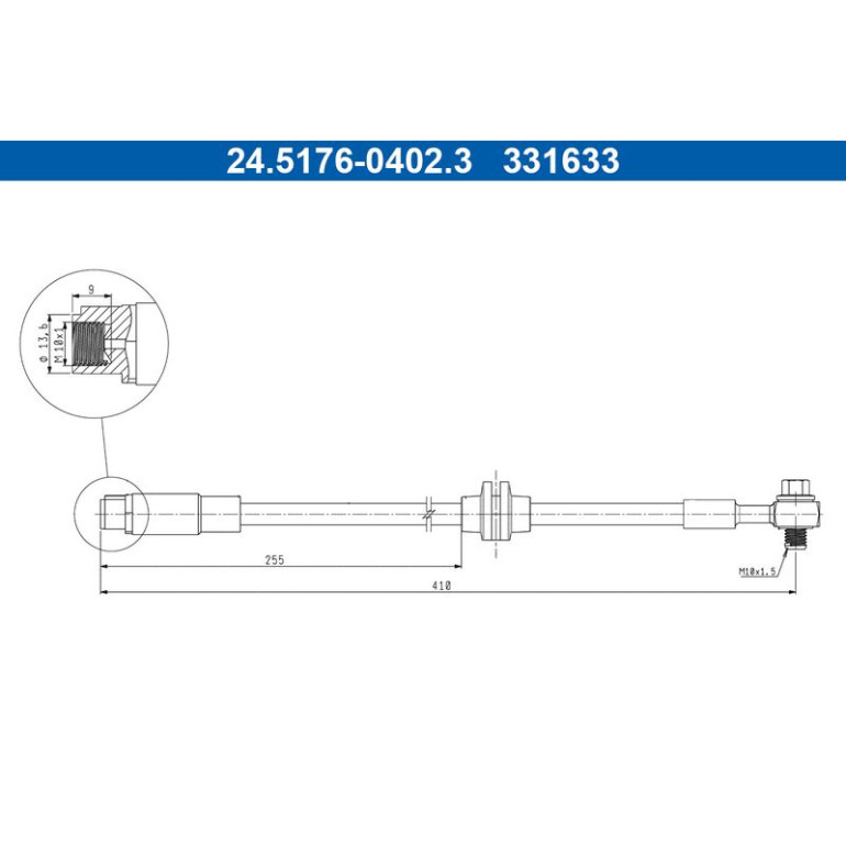 Bremsschlauch 24.5176-0402.3 Bremsschlauch 24.5176-0402.3