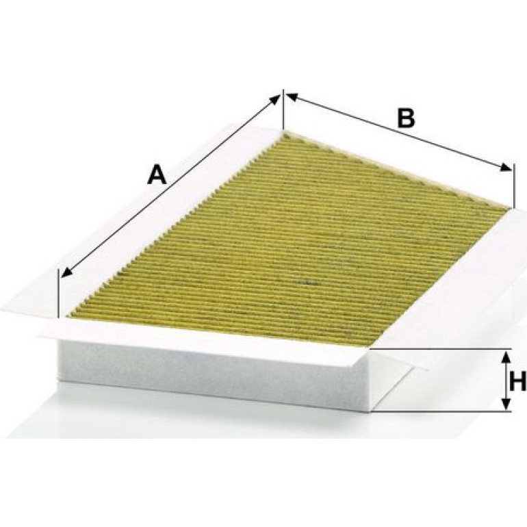 MANN-FILTER FP 3448 Innenraumfilter FreciousPlus Aktivkohlefilter mit Polyphenol, antibakteriell, Feinstaubfilter (PM 2.5)