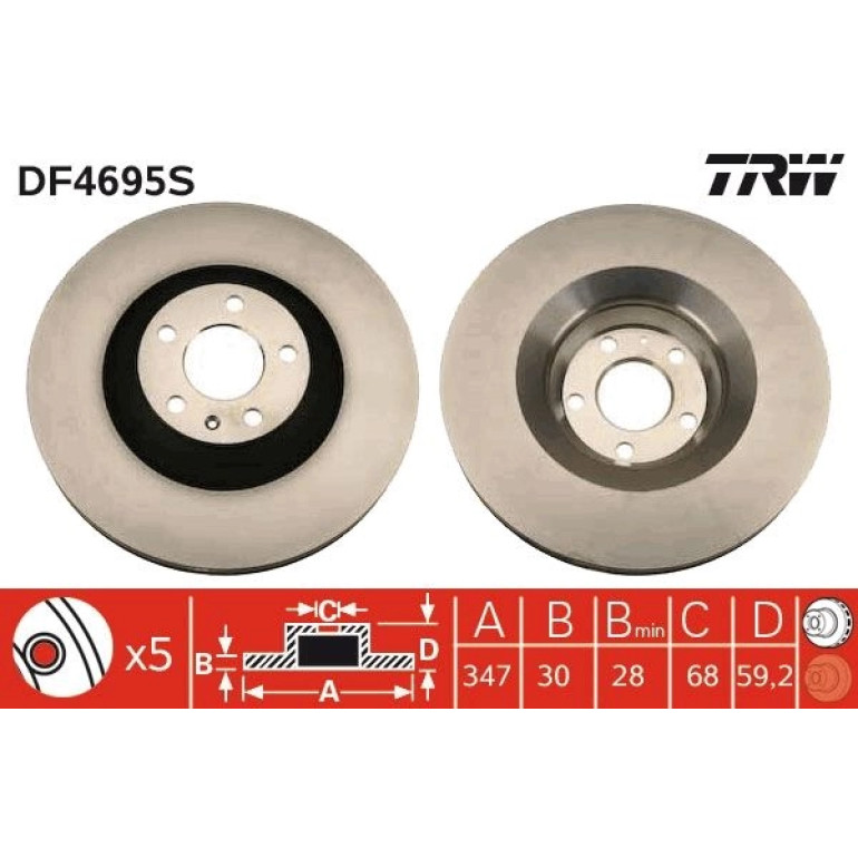 Bremsscheibe DF4695S Bremsscheibe DF4695S