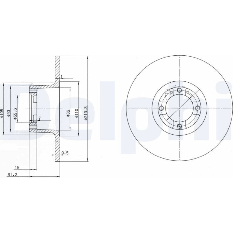 Bremsscheibe BG2081 Bremsscheibe BG2081