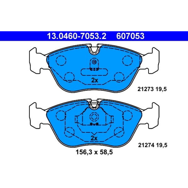 Bremsbelagsatz, Scheibenbremse 13.0460-7053.2 Bremsbelagsatz, Scheibenbremse 13.0460-7053.2