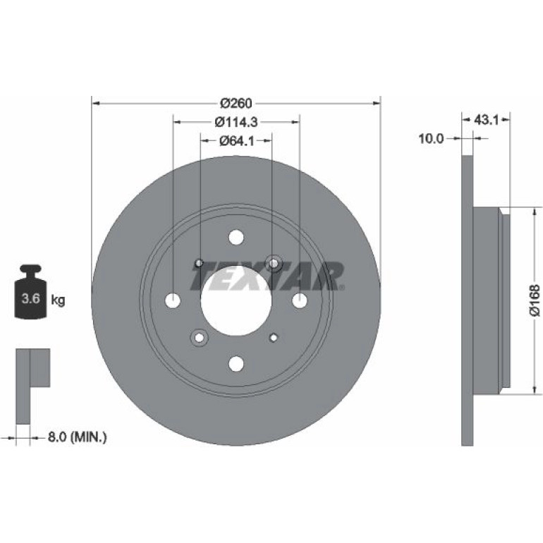 Bremsscheibe 92114300 Bremsscheibe 92114300