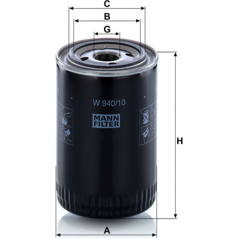 Ölfilter W 940/10 Ölfilter W 940/10