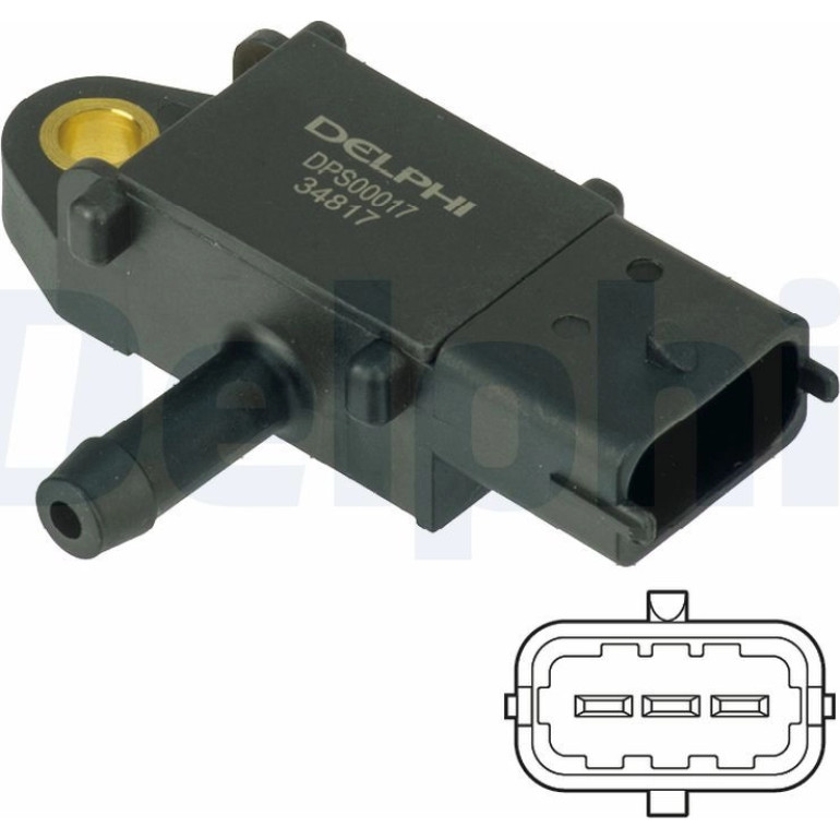 Sensor, Abgasdruck DPS00017 Sensor, Abgasdruck DPS00017