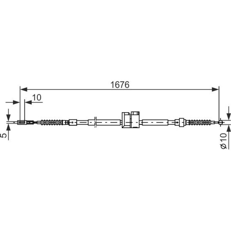 Seilzug, Feststellbremse 1 987 477 815 Seilzug, Feststellbremse 1 987 477 815