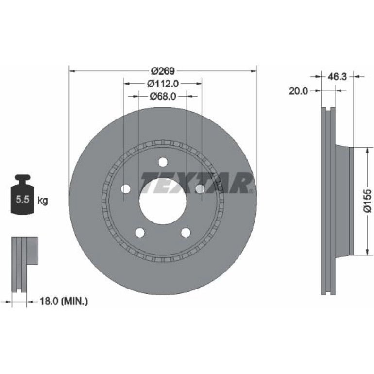 Bremsscheibe 92037100 Bremsscheibe 92037100