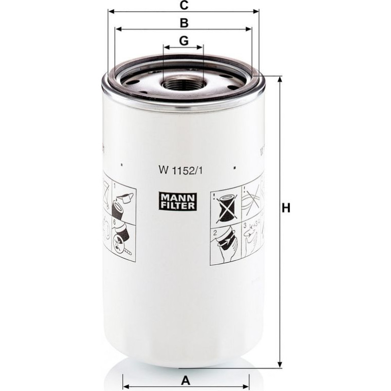 Ölfilter W 1152/1 Ölfilter W 1152/1