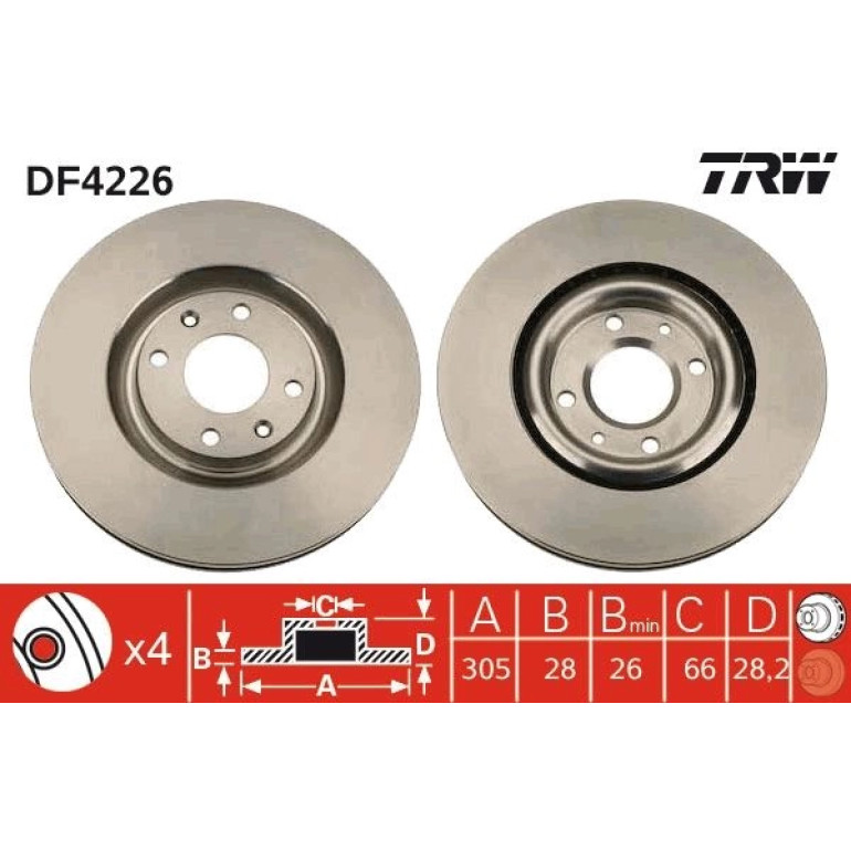 Bremsscheibe DF4226