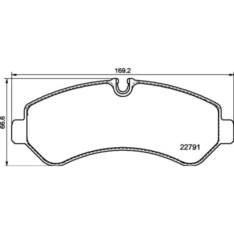 Bremsbelagsatz, Scheibenbremse P 50 150