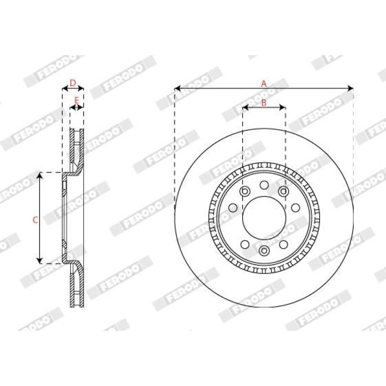 Bremsscheibe DDF2783C