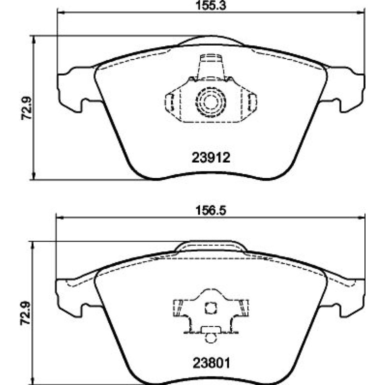 Bremsbelagsatz, Scheibenbremse 8DB 355 012-281
