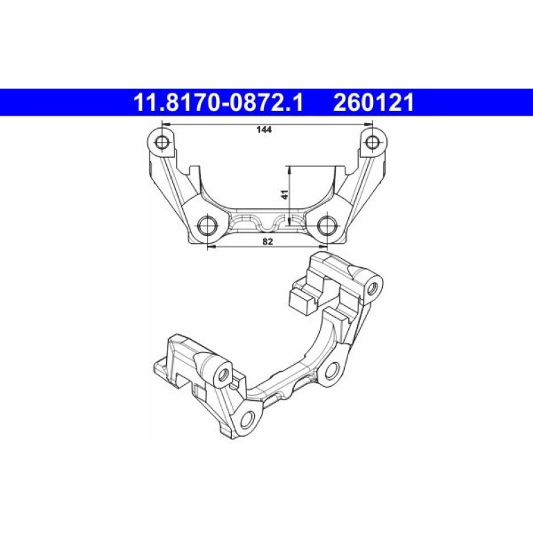 Halter, Bremssattel 11.8170-0872.1