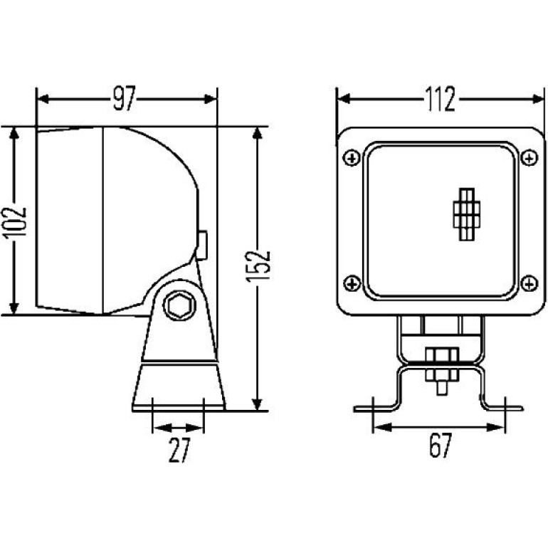 Arbeitsscheinwerfer 1GA 007 506-091 Arbeitsscheinwerfer 1GA 007 506-091