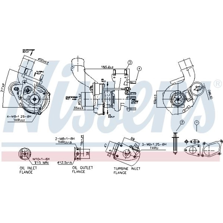 Nissens Turbolader 93020