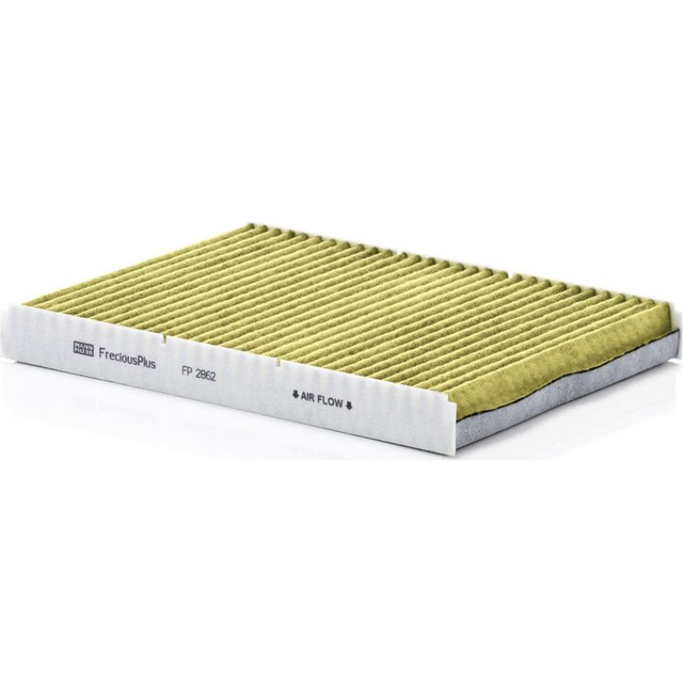 MANN-FILTER FP 2862 Innenraumfilter FreciousPlus Aktivkohlefilter mit Polyphenol, antibakteriell, Feinstaubfilter (PM 2.5) MANN-FILTER FP 2862 Innenraumfilter FreciousPlus Aktivkohlefilter mit Polyphenol, antibakteriell, Feinstaubfilter (PM 2.5)