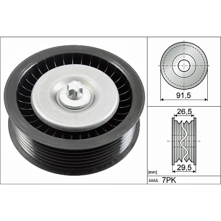 Umlenk-/Führungsrolle, Keilrippenriemen 532 0808 10 Umlenk-/Führungsrolle, Keilrippenriemen 532 0808 10