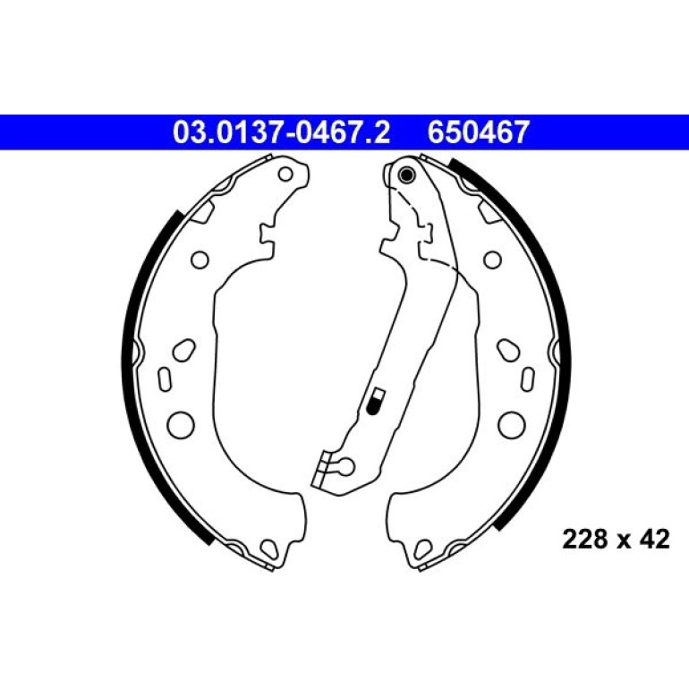 Bremsbackensatz 03.0137-0467.2 Bremsbackensatz 03.0137-0467.2