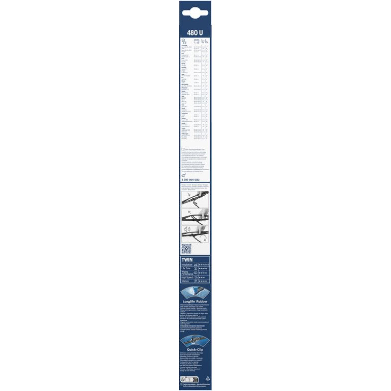 BOSCH 480 U Scheibenwischer Twin 3 397 004 582 BOSCH 480 U Scheibenwischer Twin 3 397 004 582