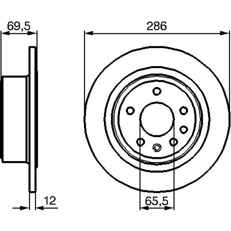 Bremsscheibe 0 986 478 609 Bremsscheibe 0 986 478 609