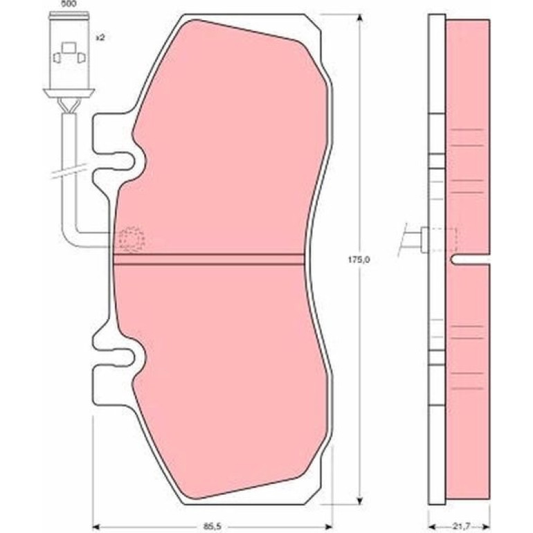 Bremsbelagsatz, Scheibenbremse GDB842 Bremsbelagsatz, Scheibenbremse GDB842