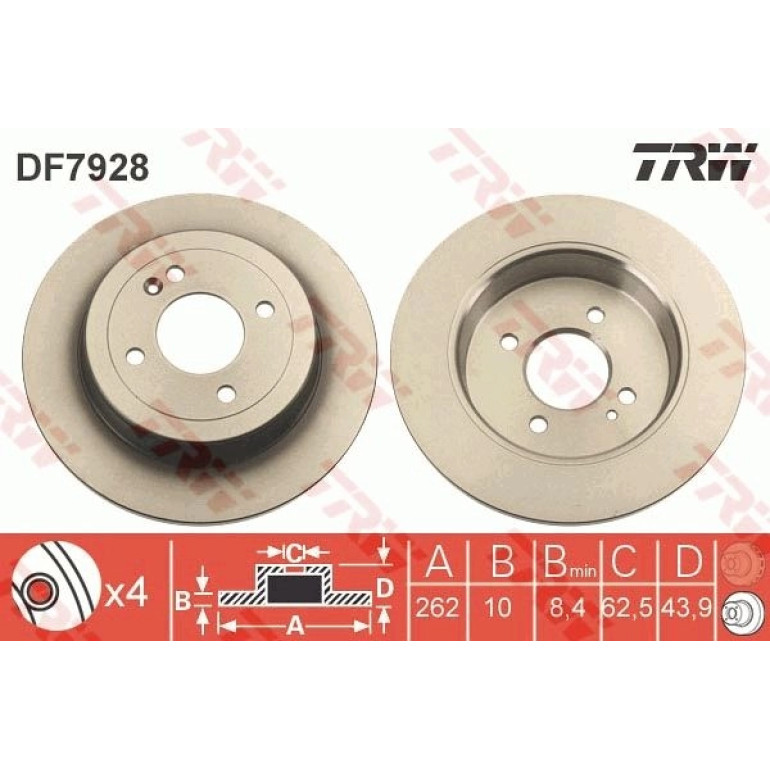 Bremsscheibe DF7928 Bremsscheibe DF7928