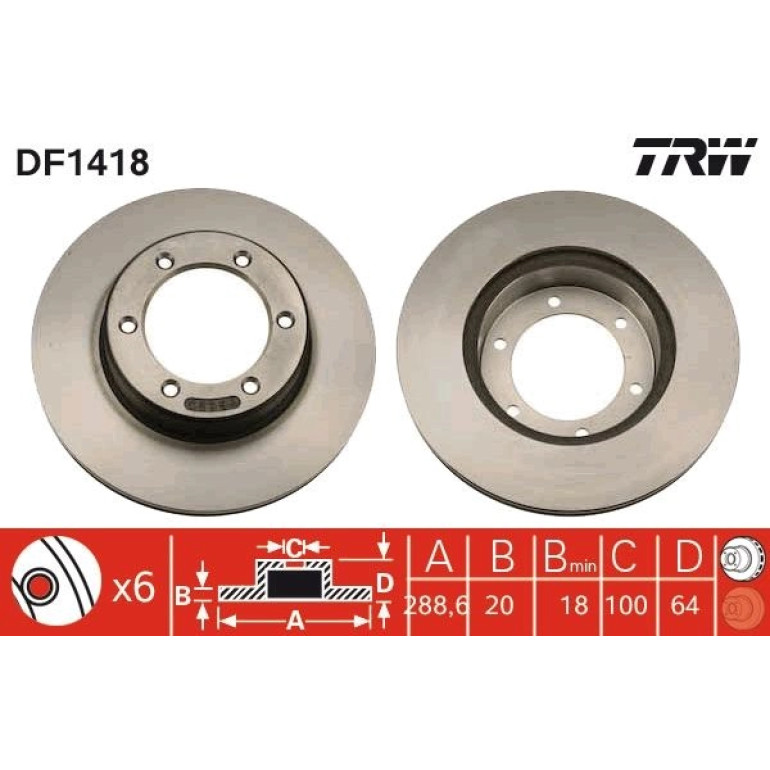 Bremsscheibe DF1418