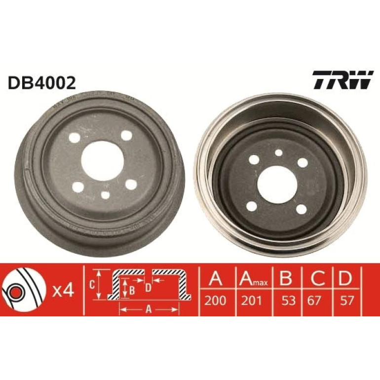 Bremstrommel DB4002