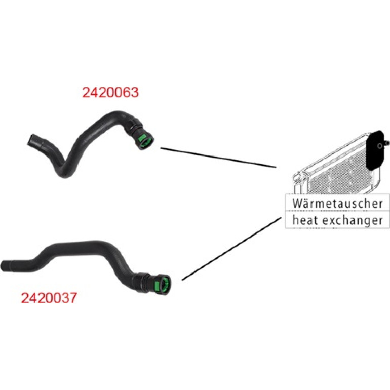 Kühlerschlauch 2420037 Kühlerschlauch 2420037