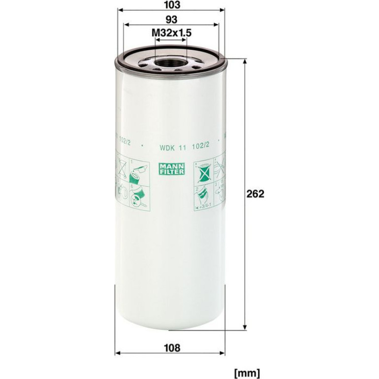 Kraftstofffilter WDK 11 102/2 Kraftstofffilter WDK 11 102/2