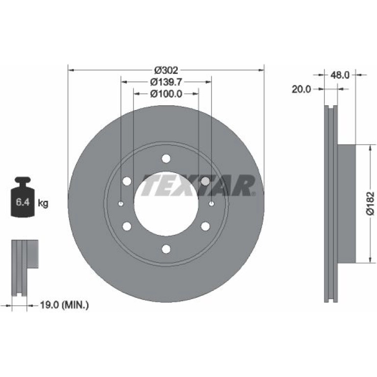 Bremsscheibe 92080400 Bremsscheibe 92080400
