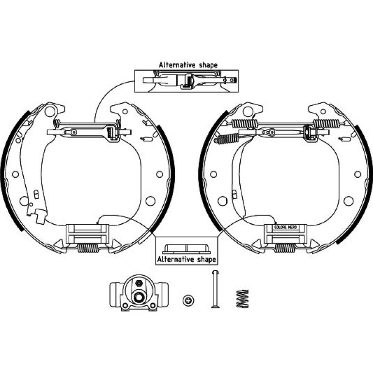Bremsbackensatz 8DB 355 004-851
