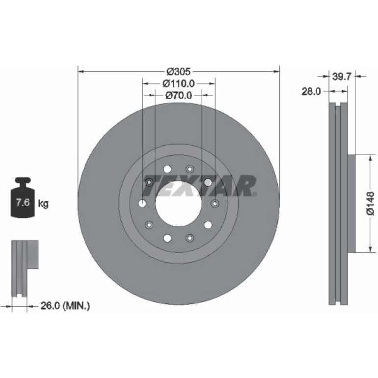 Bremsscheibe 92220803 Bremsscheibe 92220803