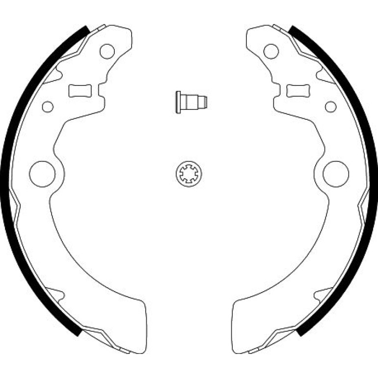 Bremsbackensatz 8DB 355 002-501 Bremsbackensatz 8DB 355 002-501