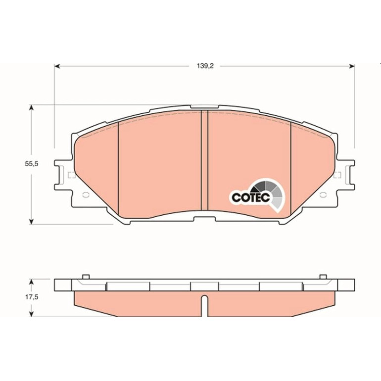 Bremsbelagsatz, Scheibenbremse GDB3425 Bremsbelagsatz, Scheibenbremse GDB3425