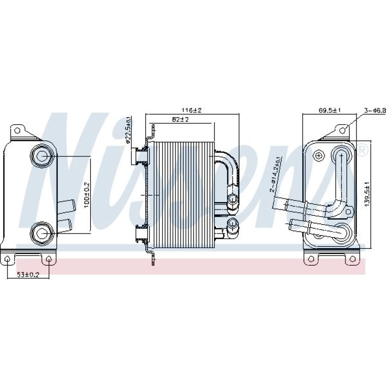 Ölkühler, Automatikgetriebe 90833 Ölkühler, Automatikgetriebe 90833